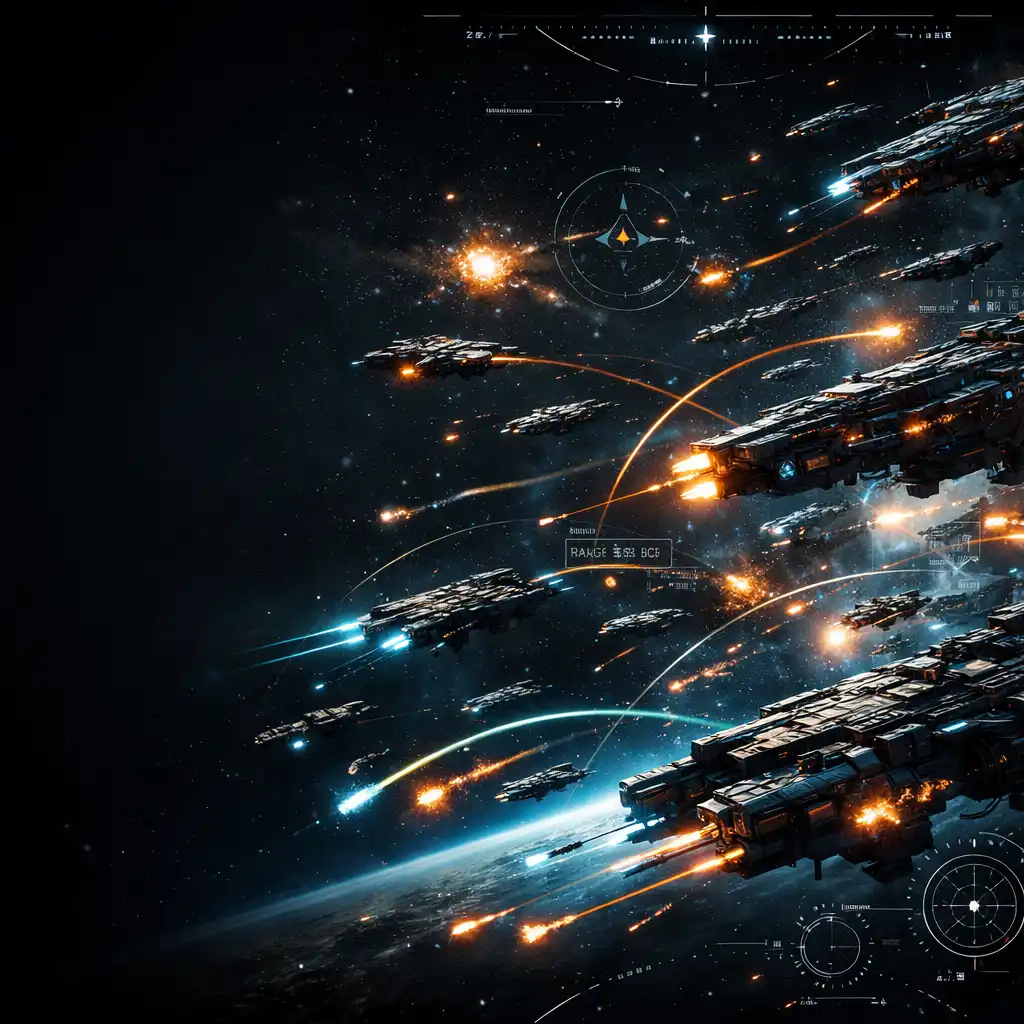 Sci-fi űrcsata taktikai vonalakkal